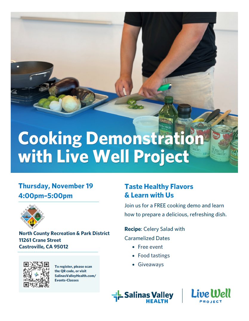 Cooking Demo with Live Well Project