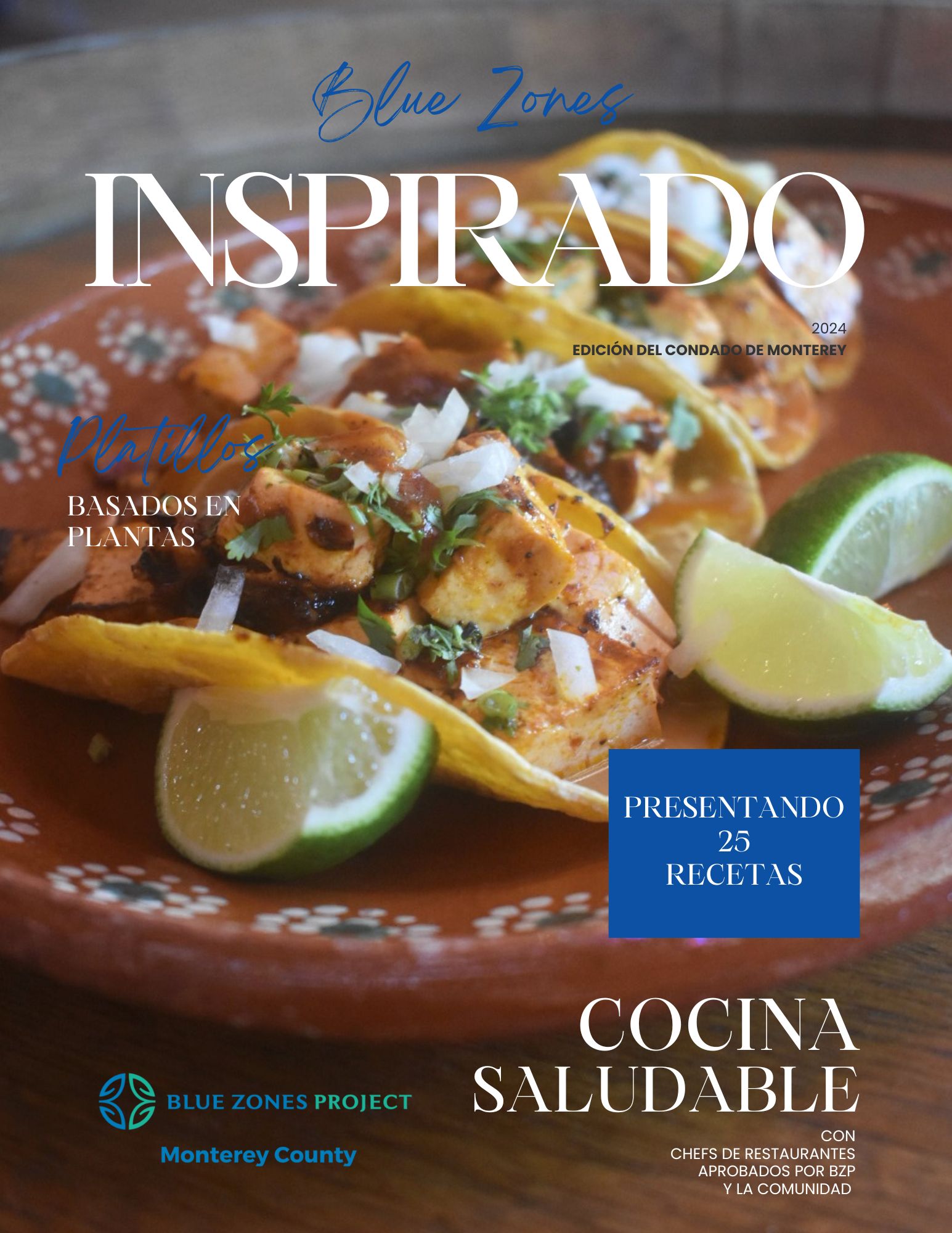 Blue Zones Inspirado Cookbook - Spanish