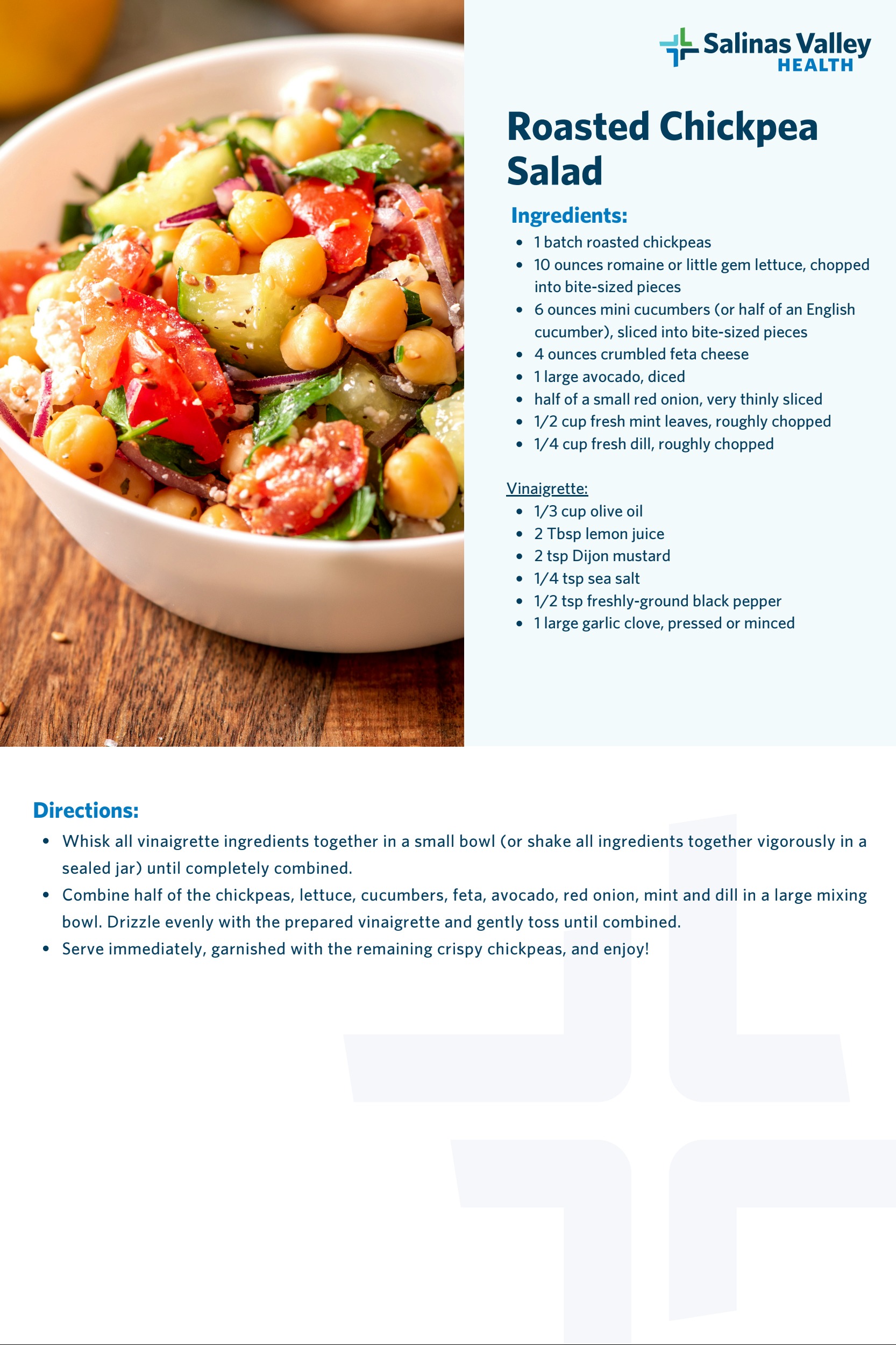 Roasted Chickpea Salad - English