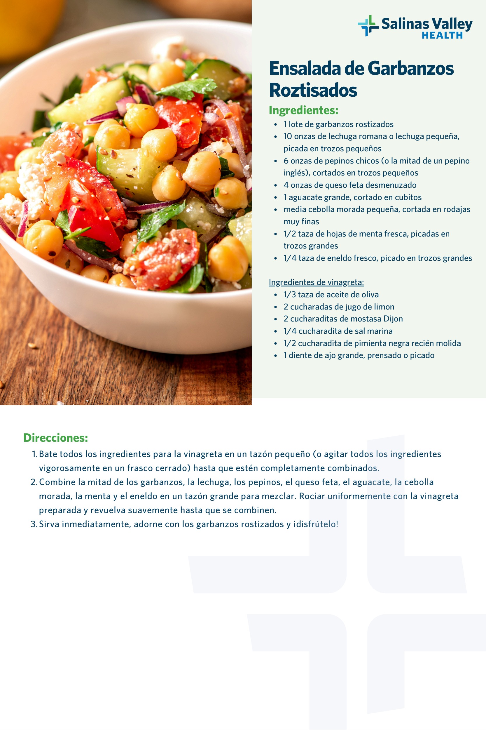 Roasted Chickpea Salad - Spanish