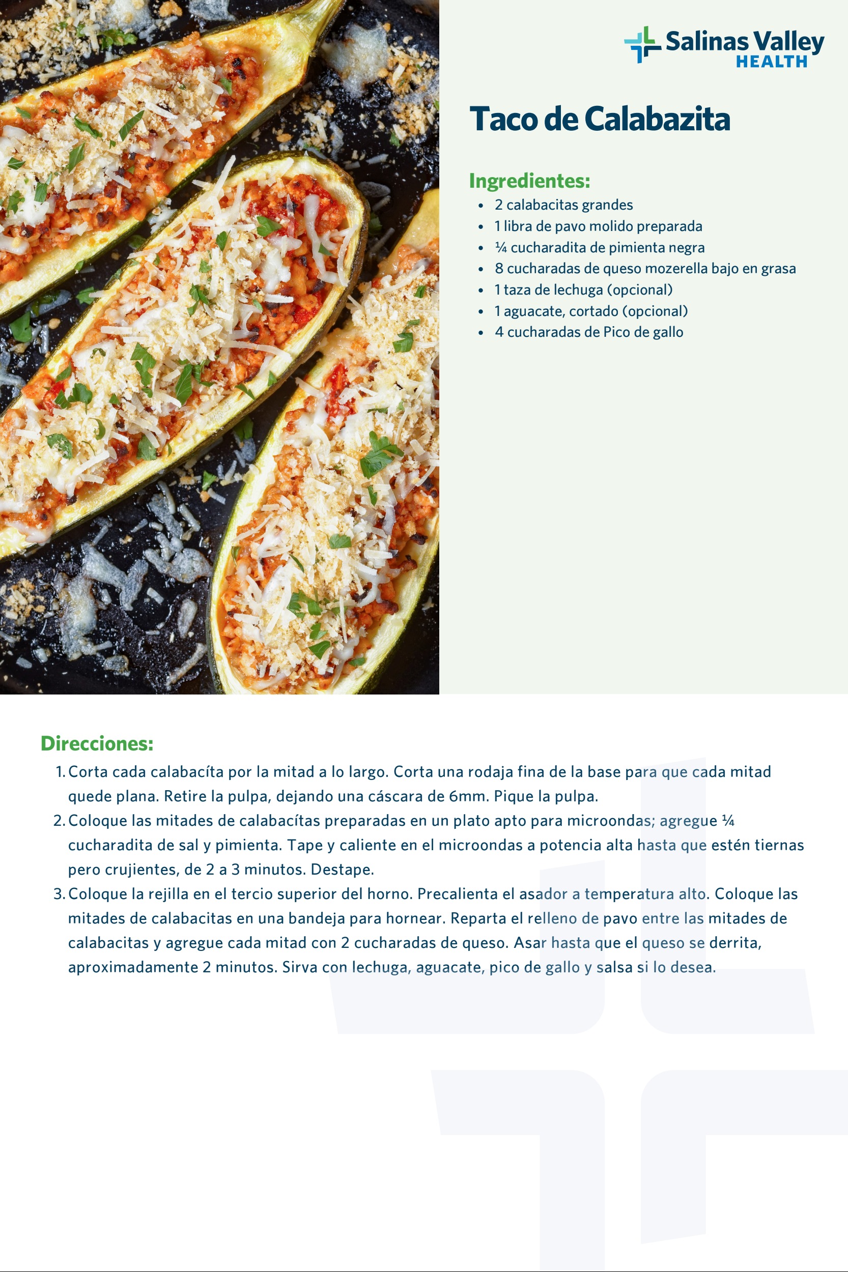 Zucchini Boats - Spanish