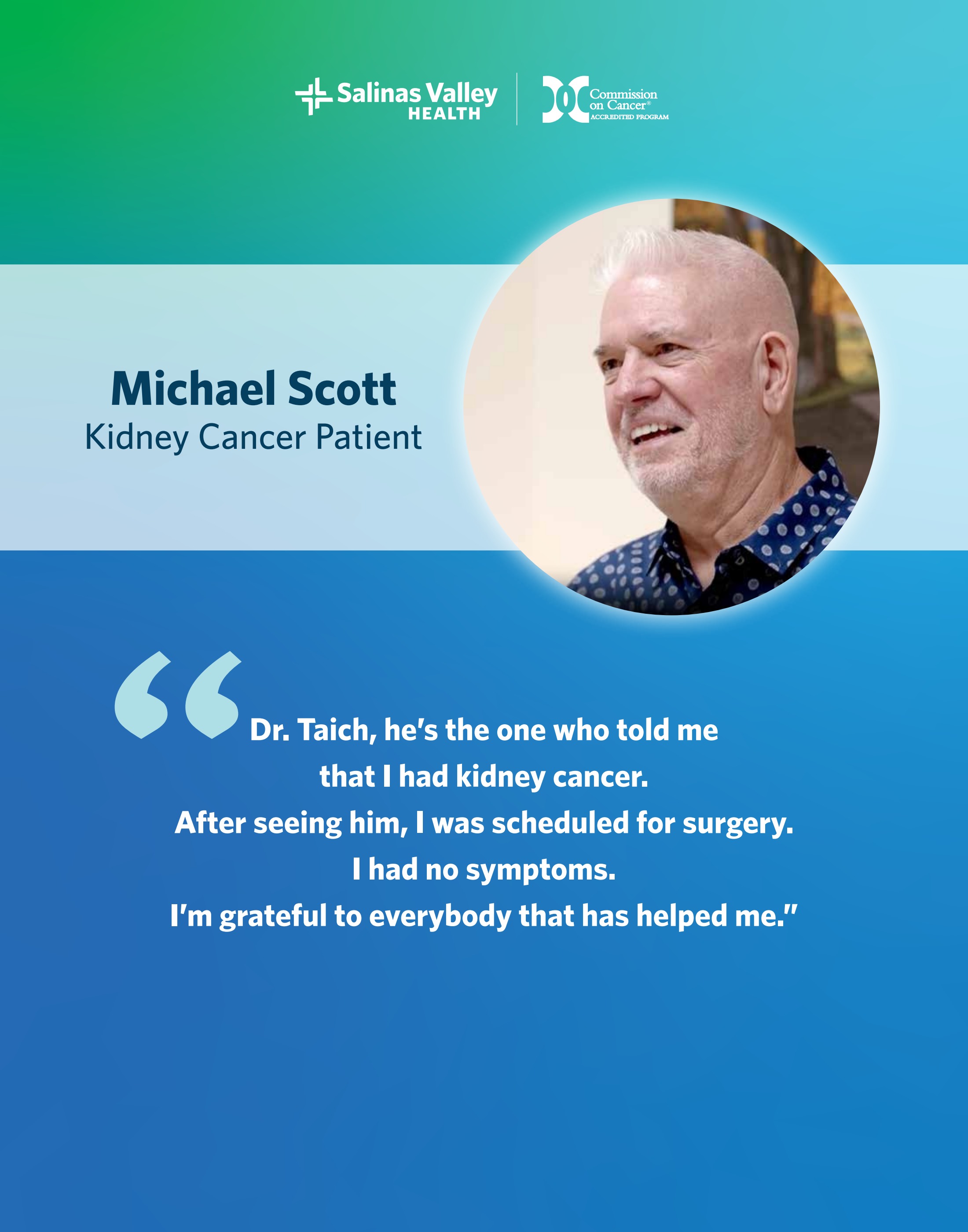  — Patient Testimonial