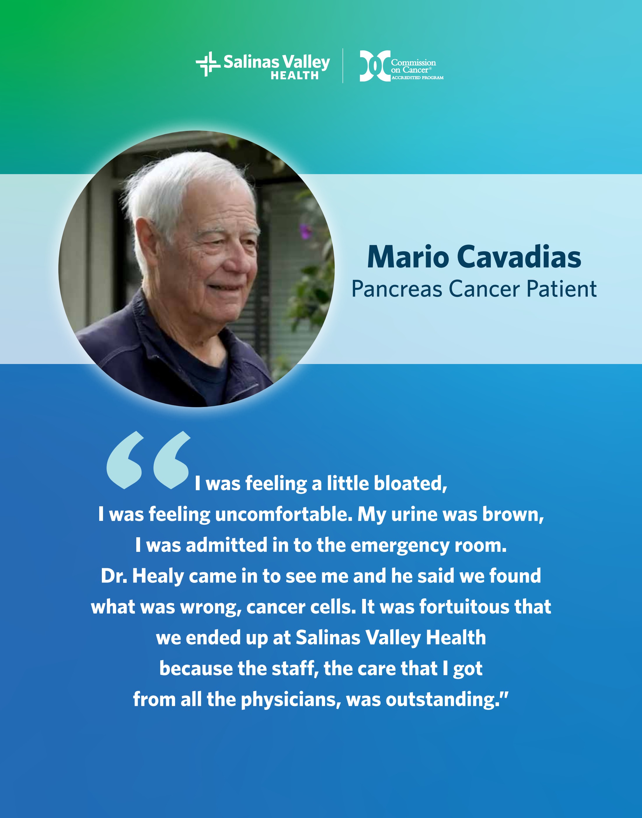  — Patient Testimonial